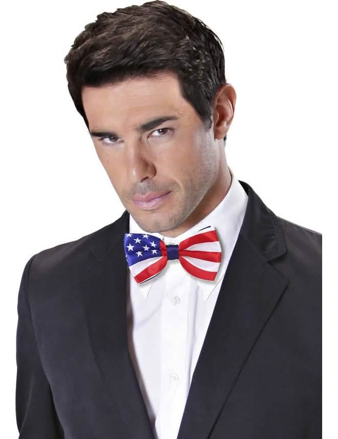 pajaritas usa para adulto con colores de la bandera estadounidense