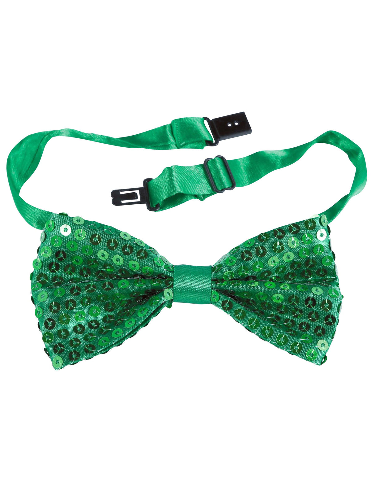 Pajarita verde con brillantina verde adulto