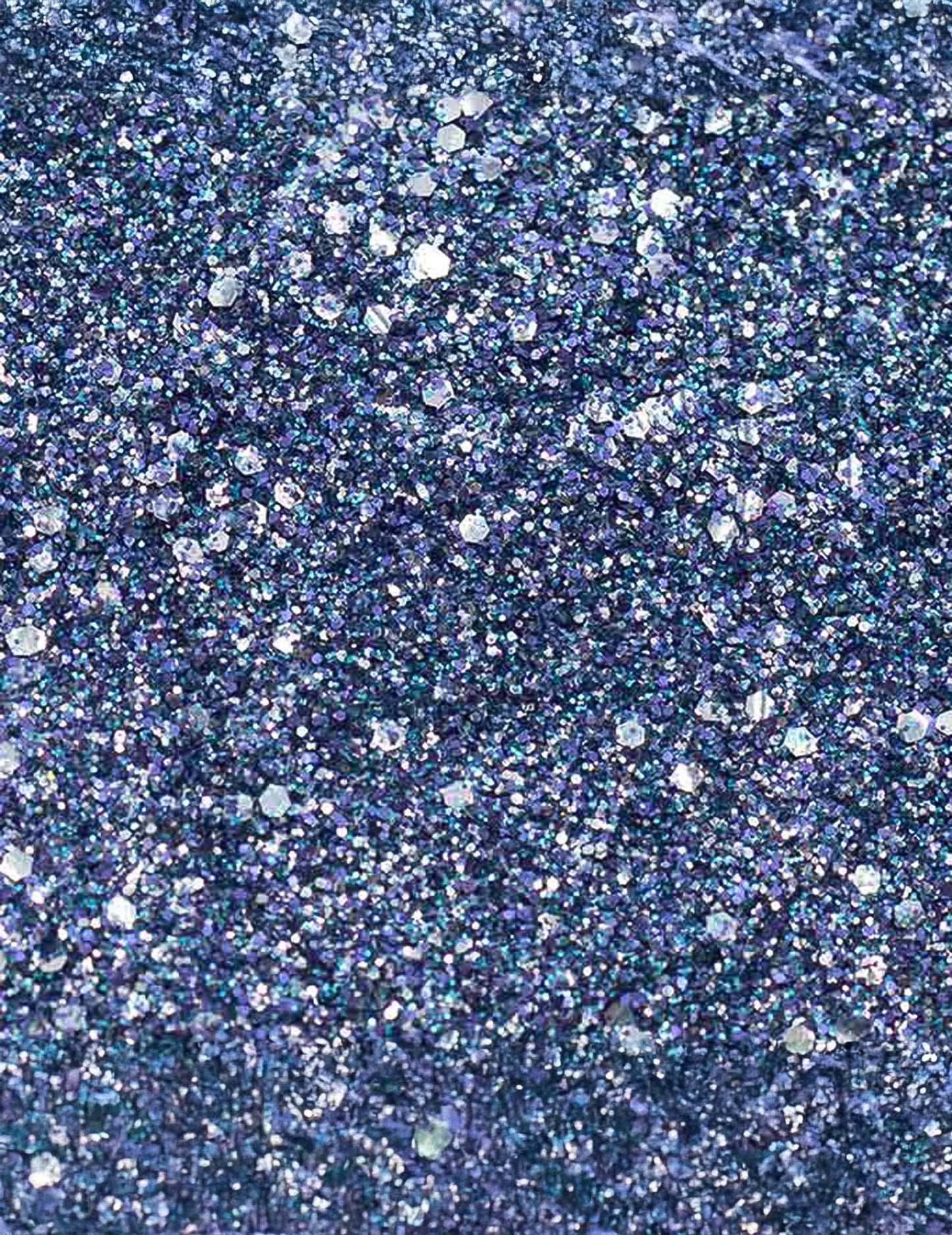 Gros plan sur la texture des paillettes biodégradables indiGlow Si si la paillette