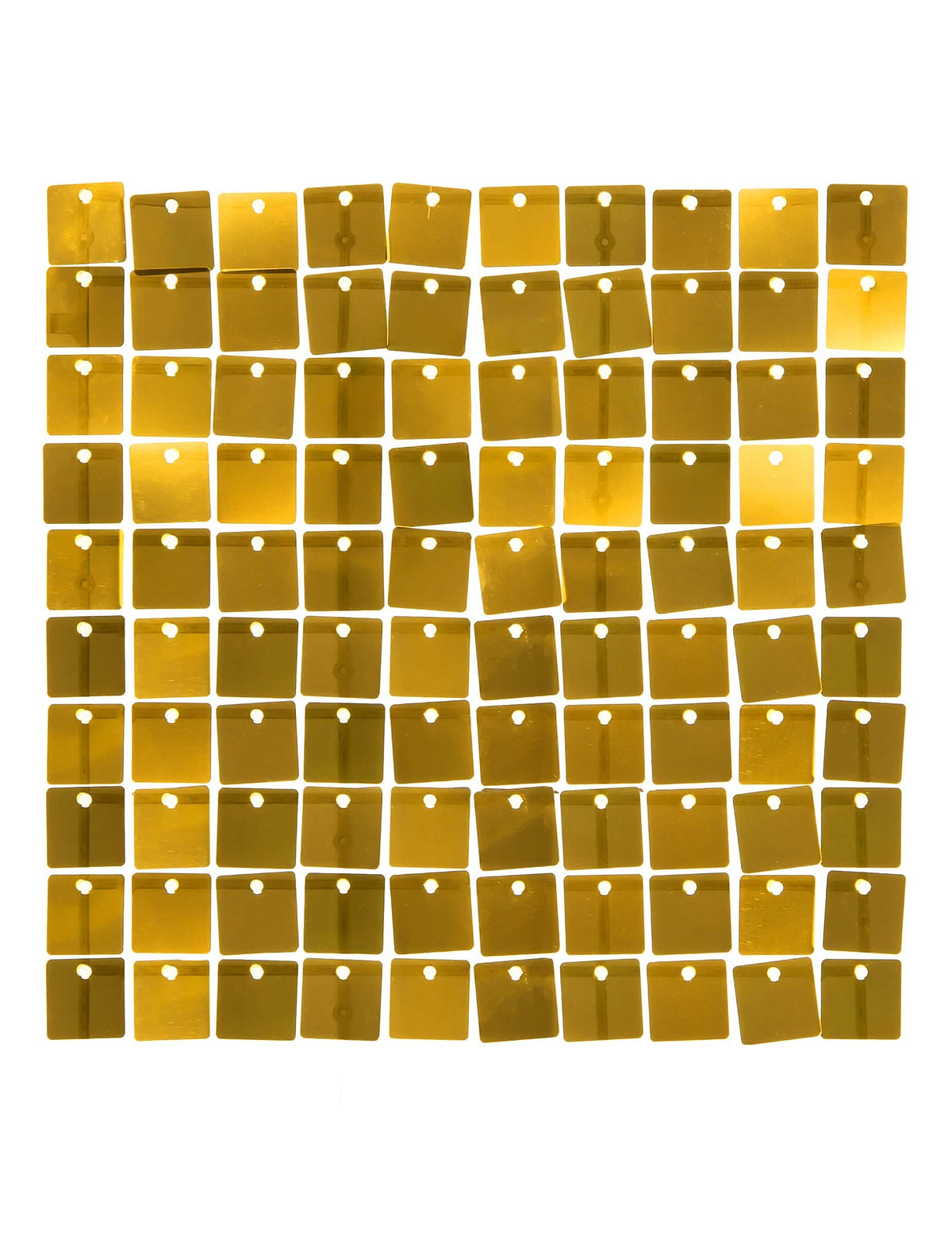 Gros plan sur les sequins du panneau de fond or brillant pour décoration