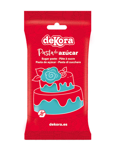 Pasta de azúcar sin gluten azul 250 g para modelar