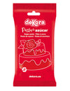 Pasta de azúcar sin gluten roja 250 g lista para usar