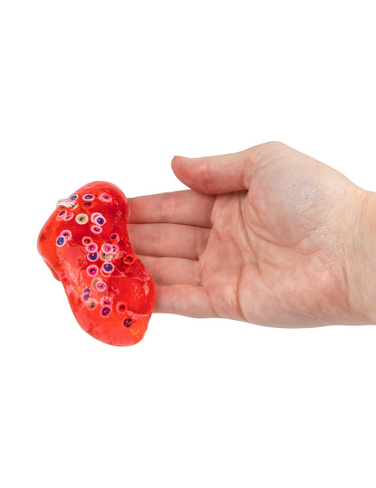 Masa y slime con globo ocular y mini ojos Scrunchems