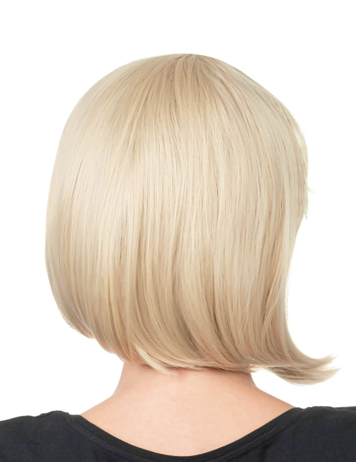 Peluca de corte bob rubia de lujo para mujer