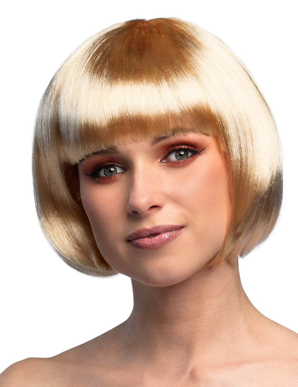 Perruque courte pour femme blonde