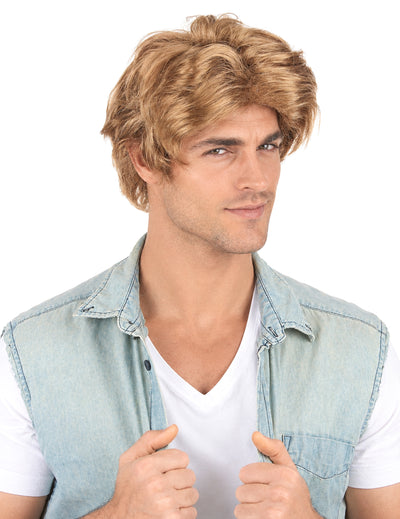 Peluca corta hombre retro