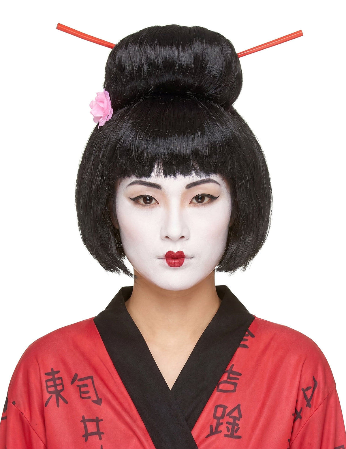 Peluca Geisha negra mujer