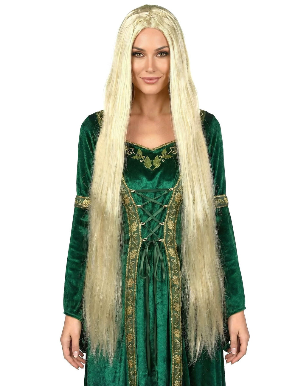 Peluca larga rubia para mujer, extra larga y lisa