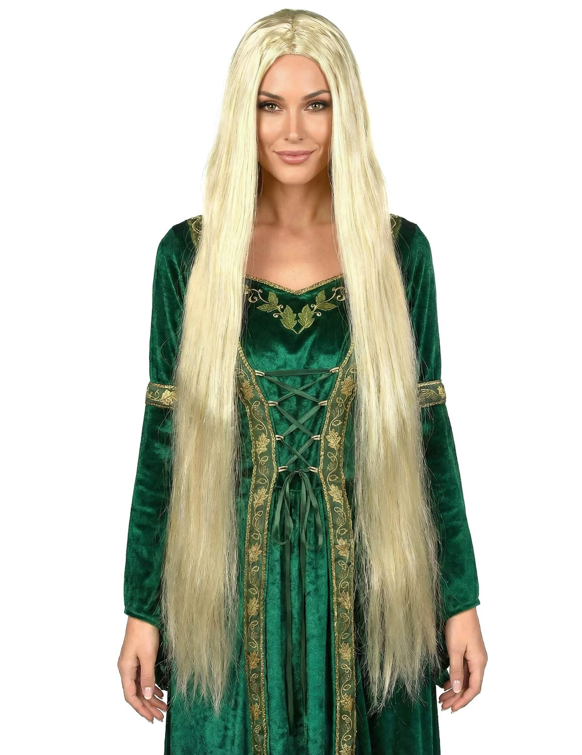 Peluca larga rubia para mujer, extra larga y lisa