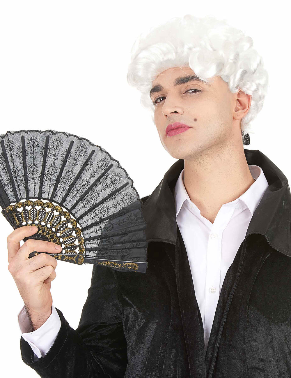 Peluca Marqués para hombre blanca