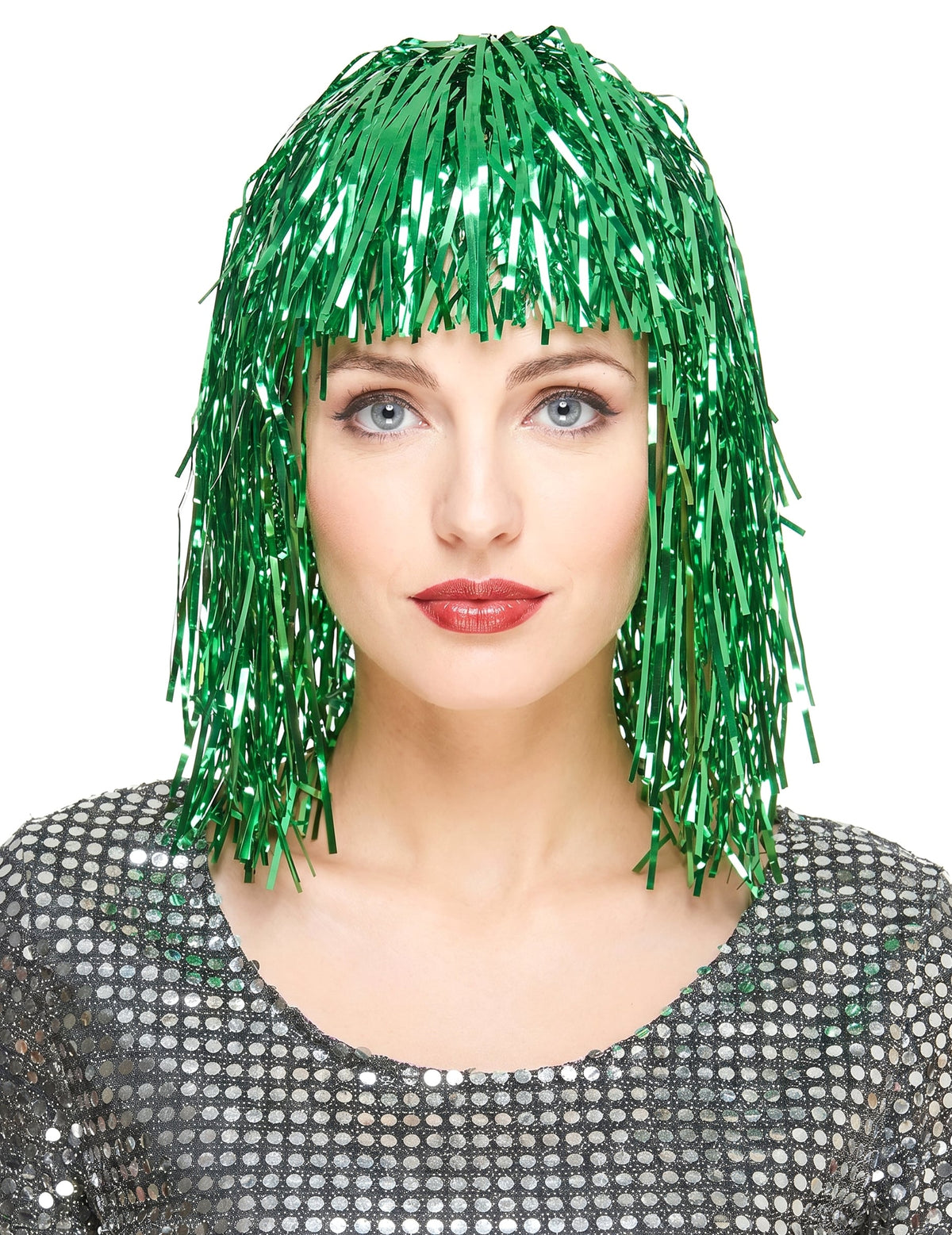 Peluca verde para mujer ideal para Saint Patrick