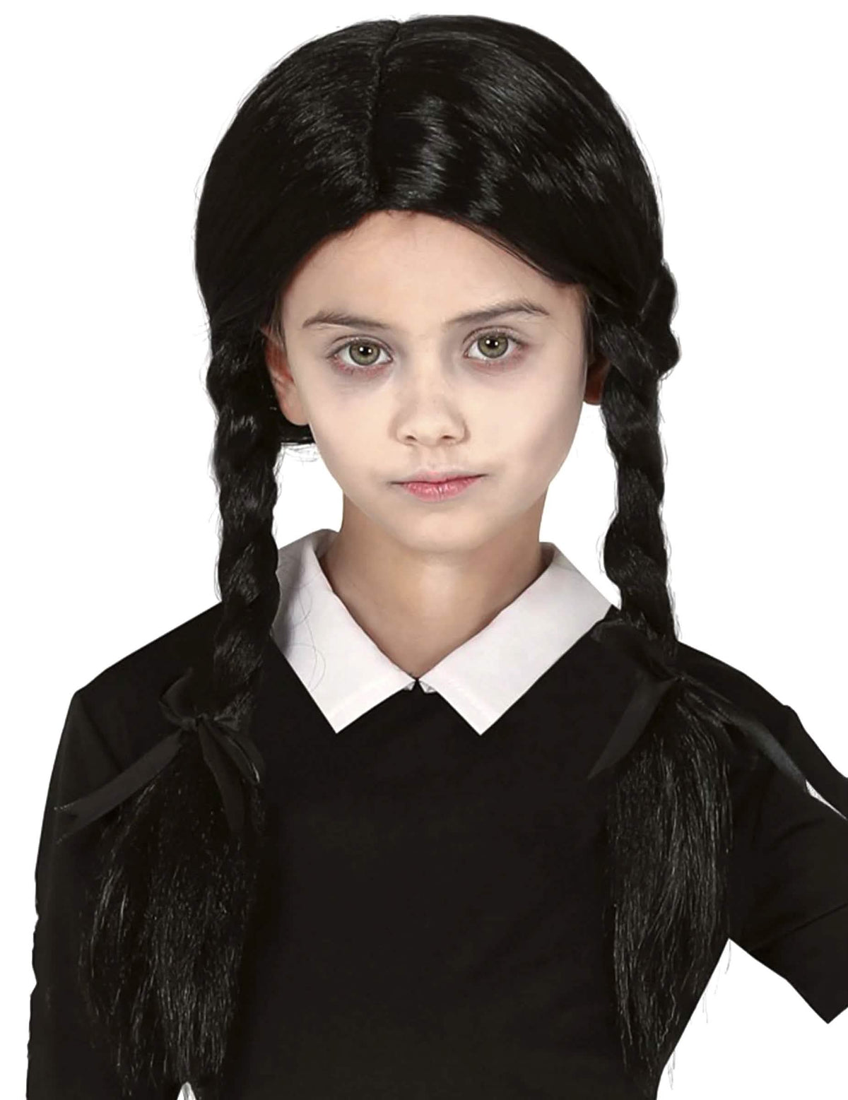 Perruca con coletas para niña negra