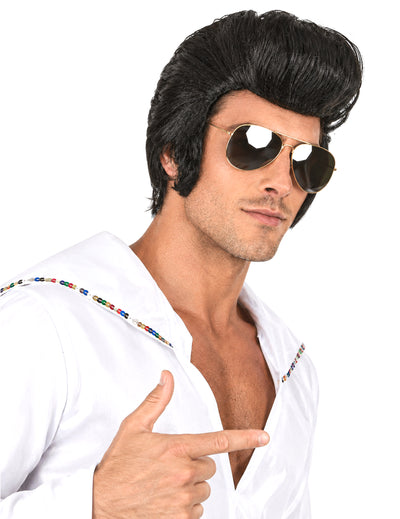 Peluca estrella de rock hombre