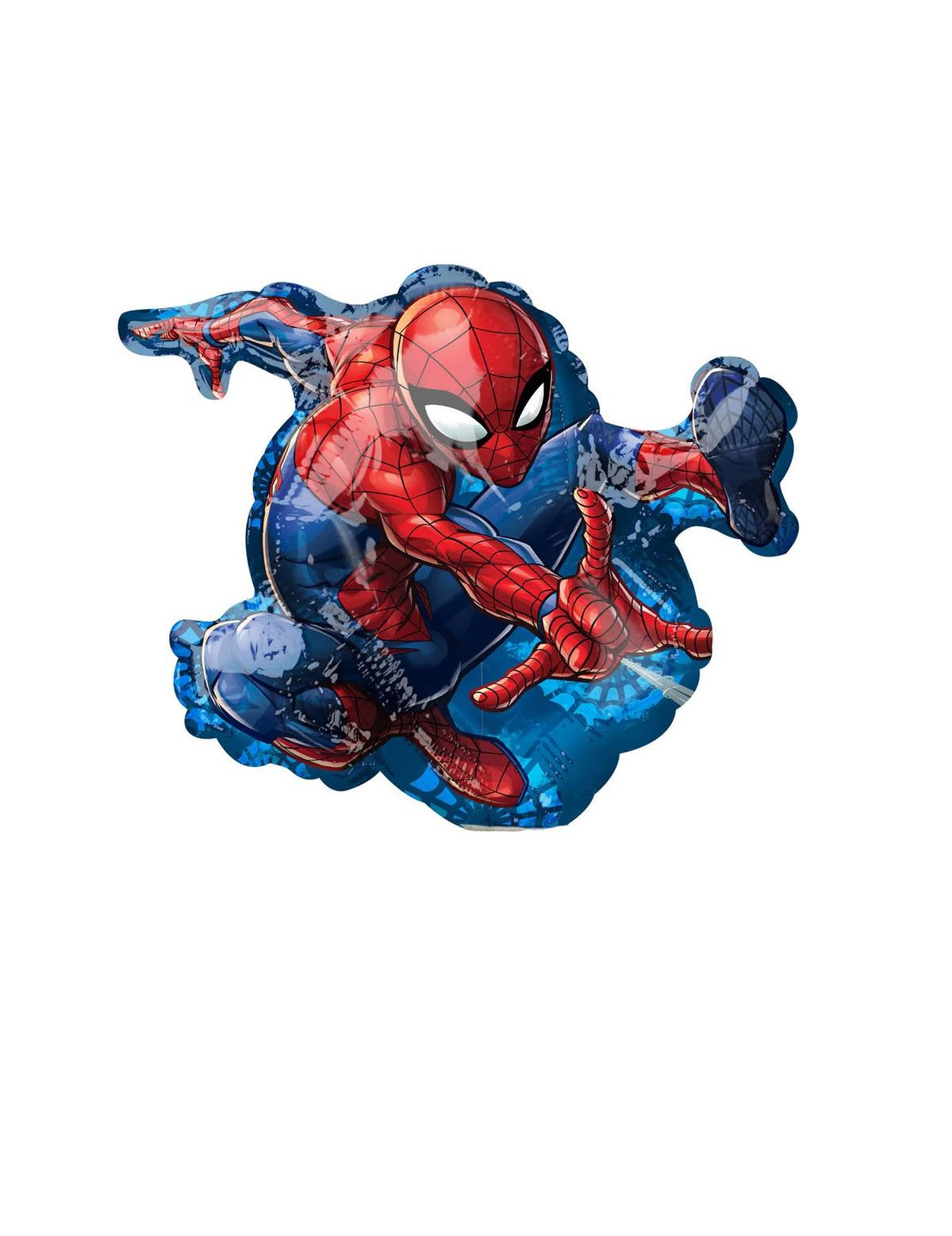 Globo de aluminio Spiderman para niño rojo y azul