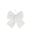 Pequeño lazo de terciopelo blanco 15 x 18 cm