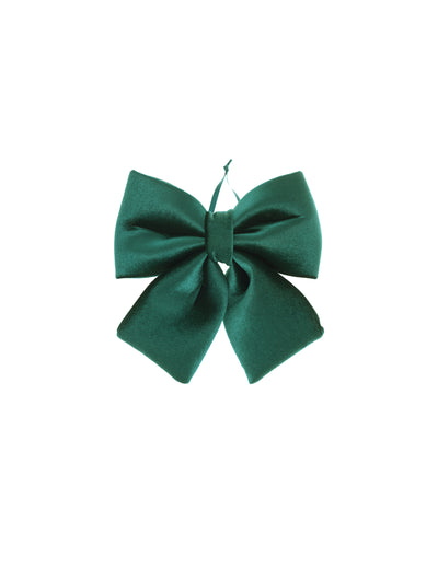 Lazo pequeño de terciopelo verde abeto 15 x 18 cm