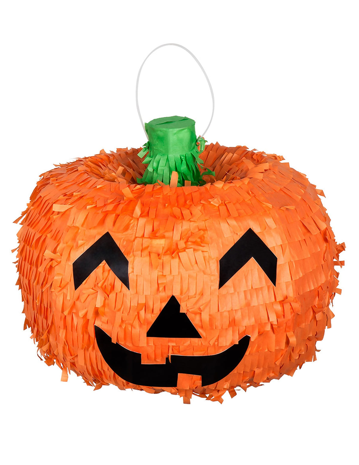 Piñata citrouille Halloween pour fête orange et verte