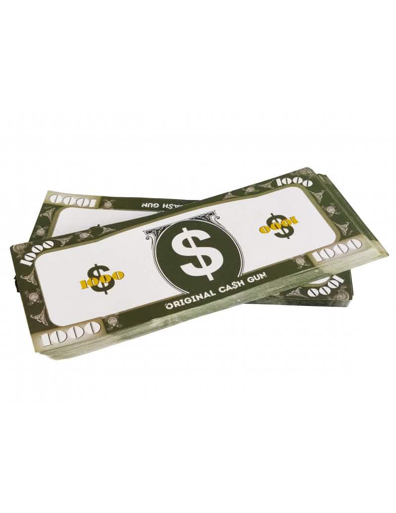 Liasse de 100 billets factices du pistolet distributeur de billets Cash Gun