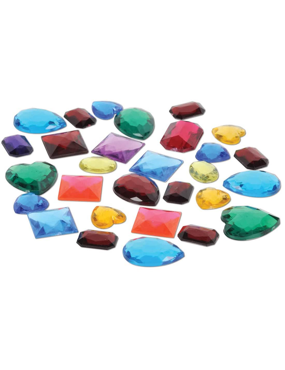 Sachet de fausses pierres précieuses de couleurs différentes et formes variées