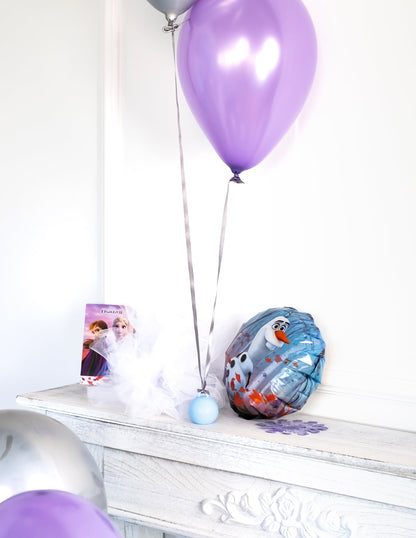 Exemple de décoration de fête du poids ballon hélium pour décoration bleu ciel