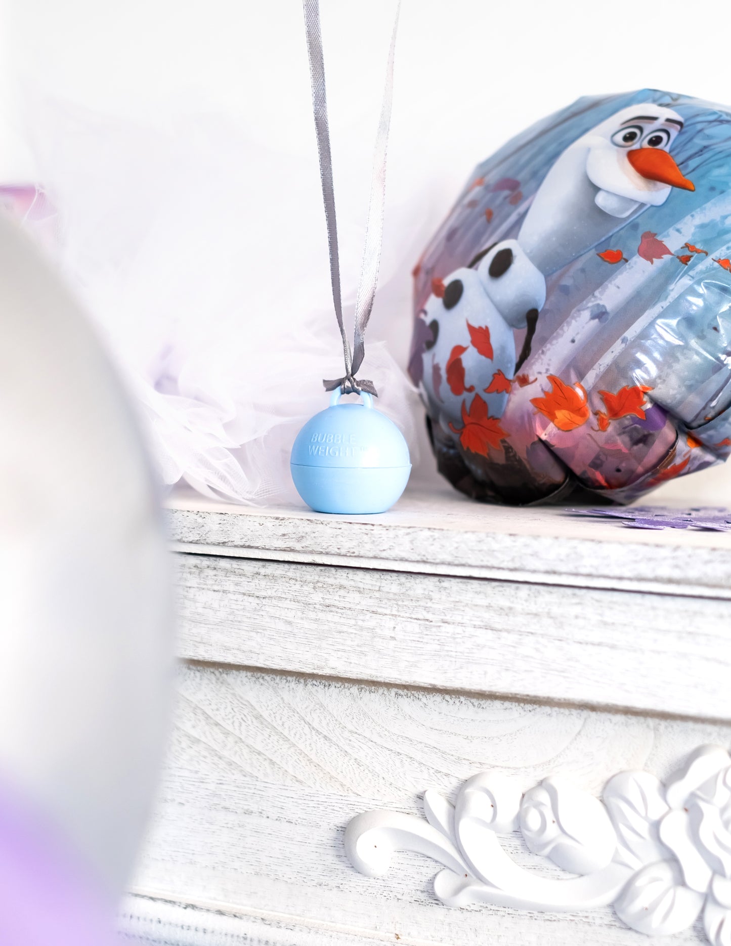 Mise en scène thématique du poids ballon hélium pour décoration