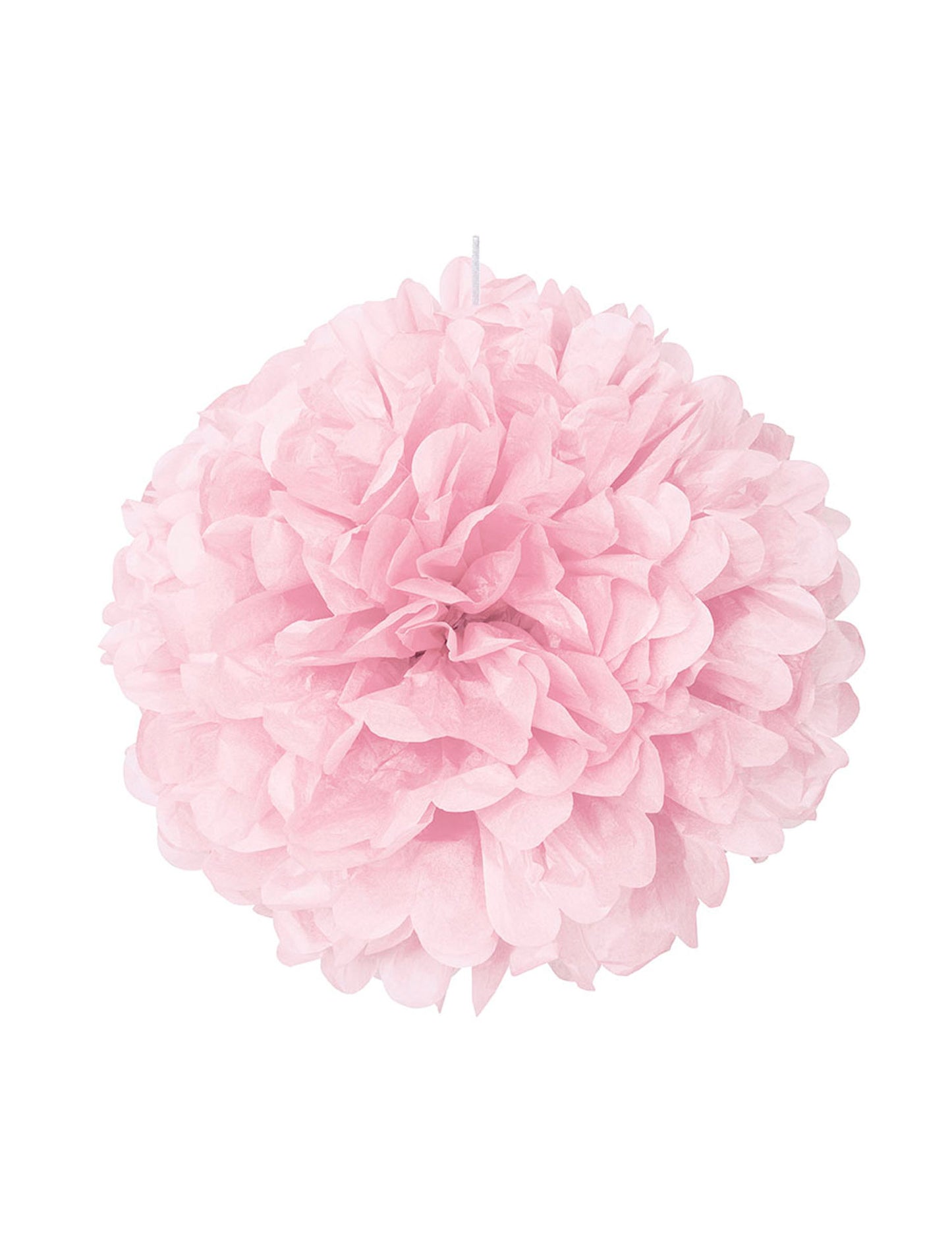 Pompon en papier boule décorative rose