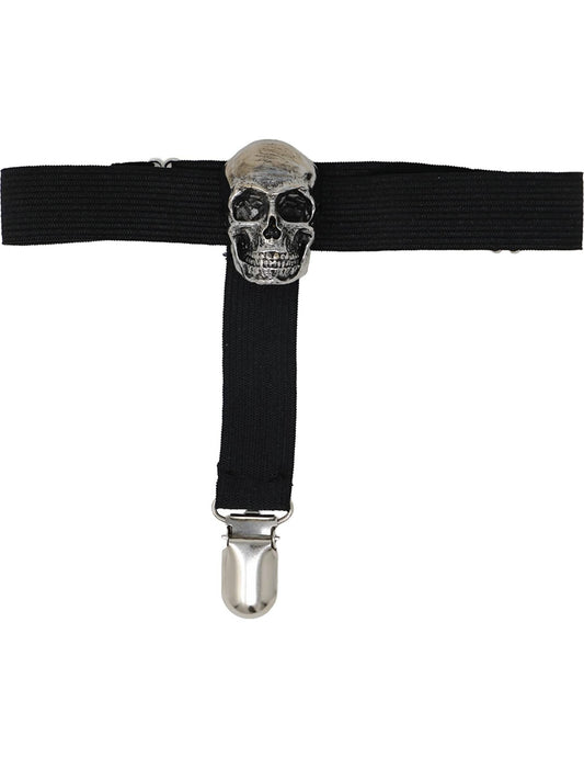 Liguero elástico con calavera para adulto