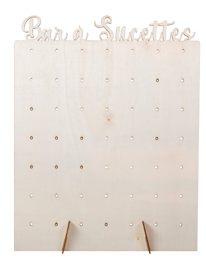 Expositor de piruletas de madera 40 x 30 cm bar à sucettes