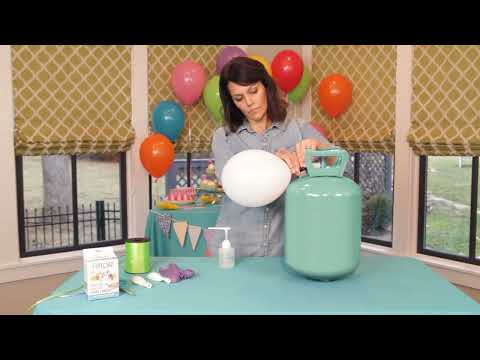 Petite bouteille HI-FLOAT avec pompe pour ballons hélium 150ml