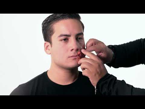 Fausse blessure dents apparentes adulte Halloween