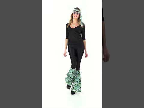 Kit bandeau et jambières années 70 waves