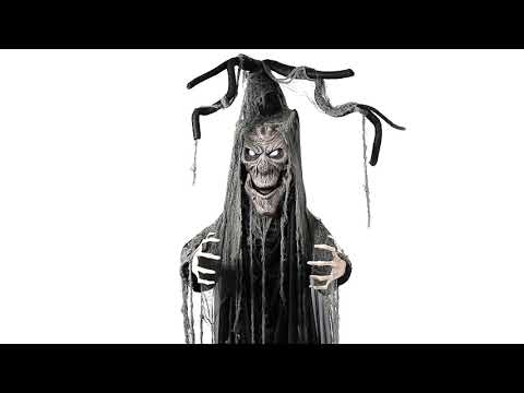 Arbre hanté articulé lumineux et sonore 2 m Halloween