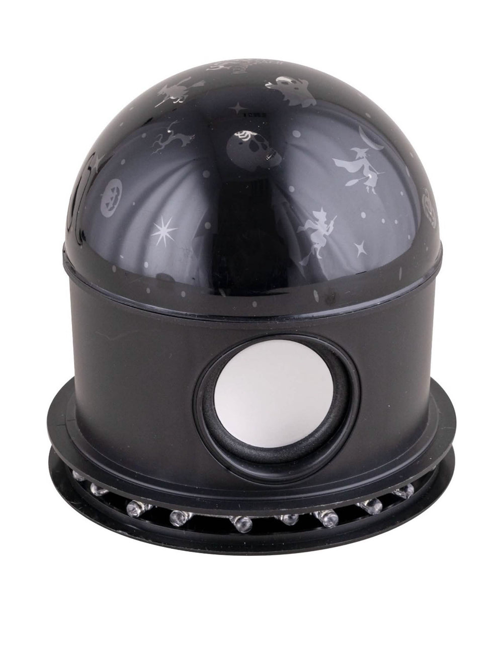 Vue du haut-parleur et des LED du projecteur Halloween