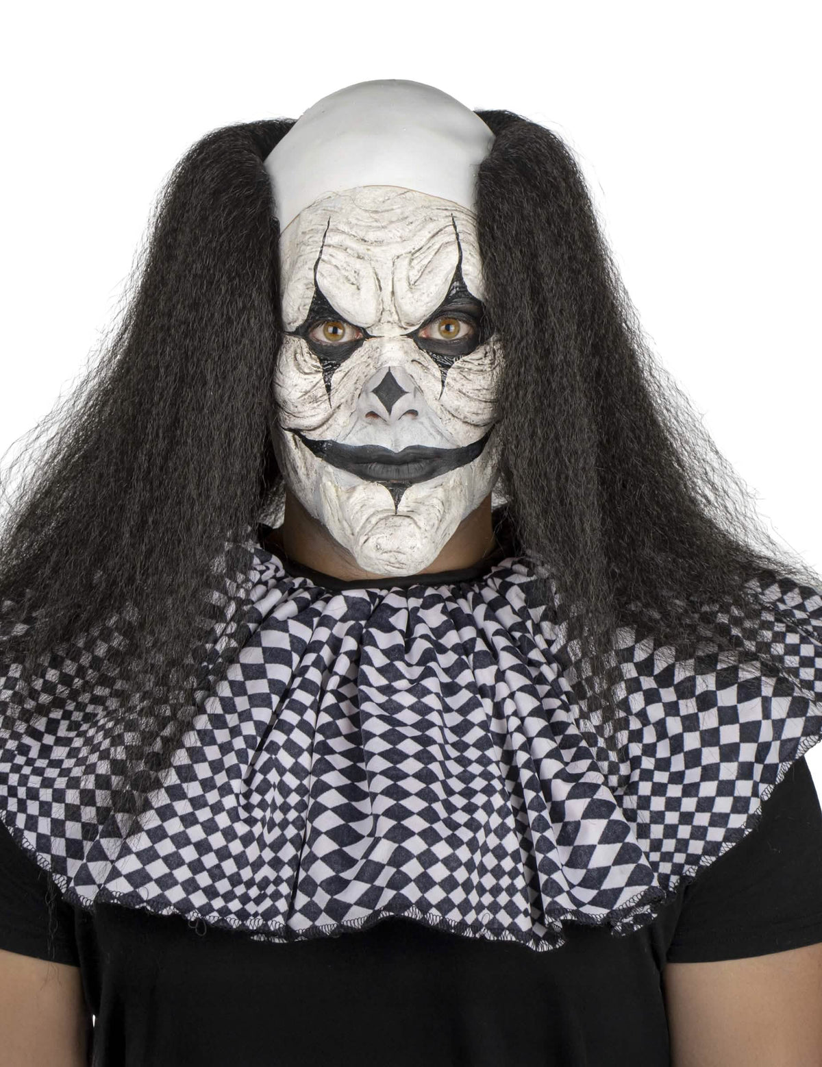 Prótesis para maquillaje de payaso para adulto blanco y negro