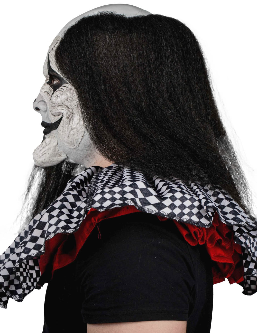 Vista de perfil de la prótesis para maquillaje de payaso