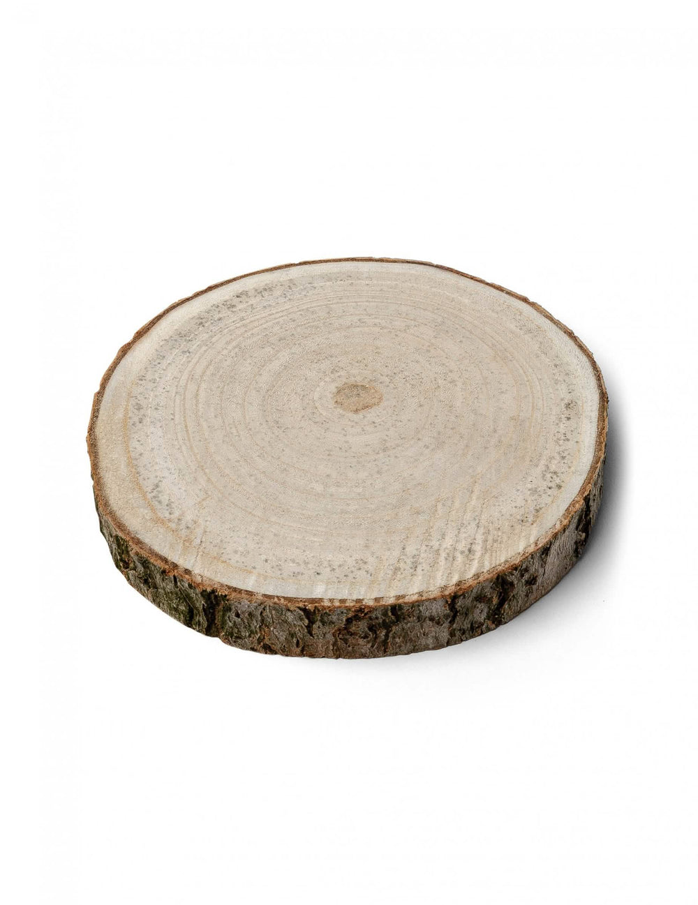 Tronco de madera natural para decoración con corteza