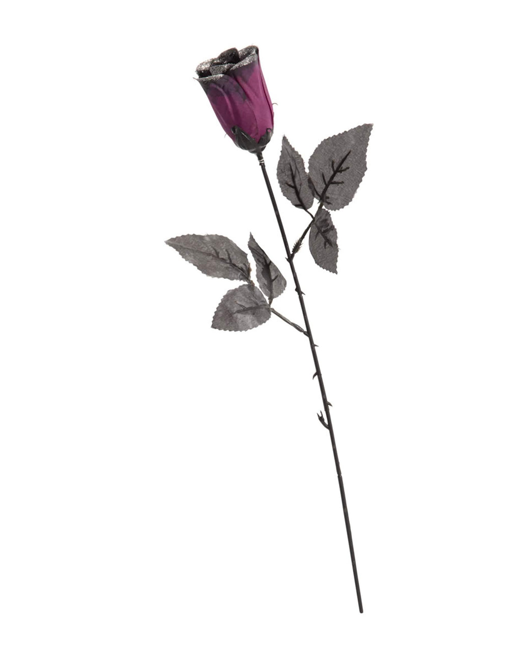 rosa negra y violeta para adulto con purpurina