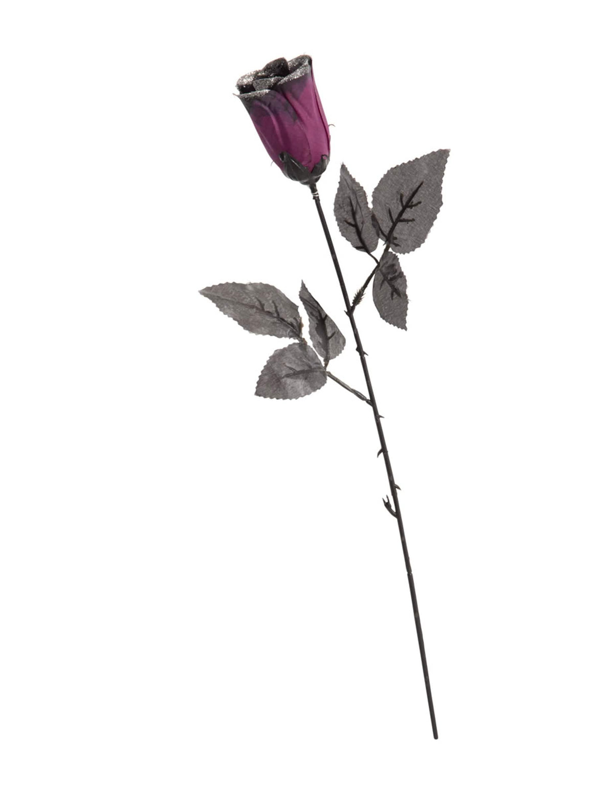 rosa negra y violeta para adulto con purpurina