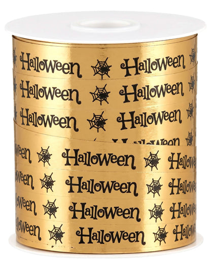 Cinta Halloween dorada 10 mm x 25 m