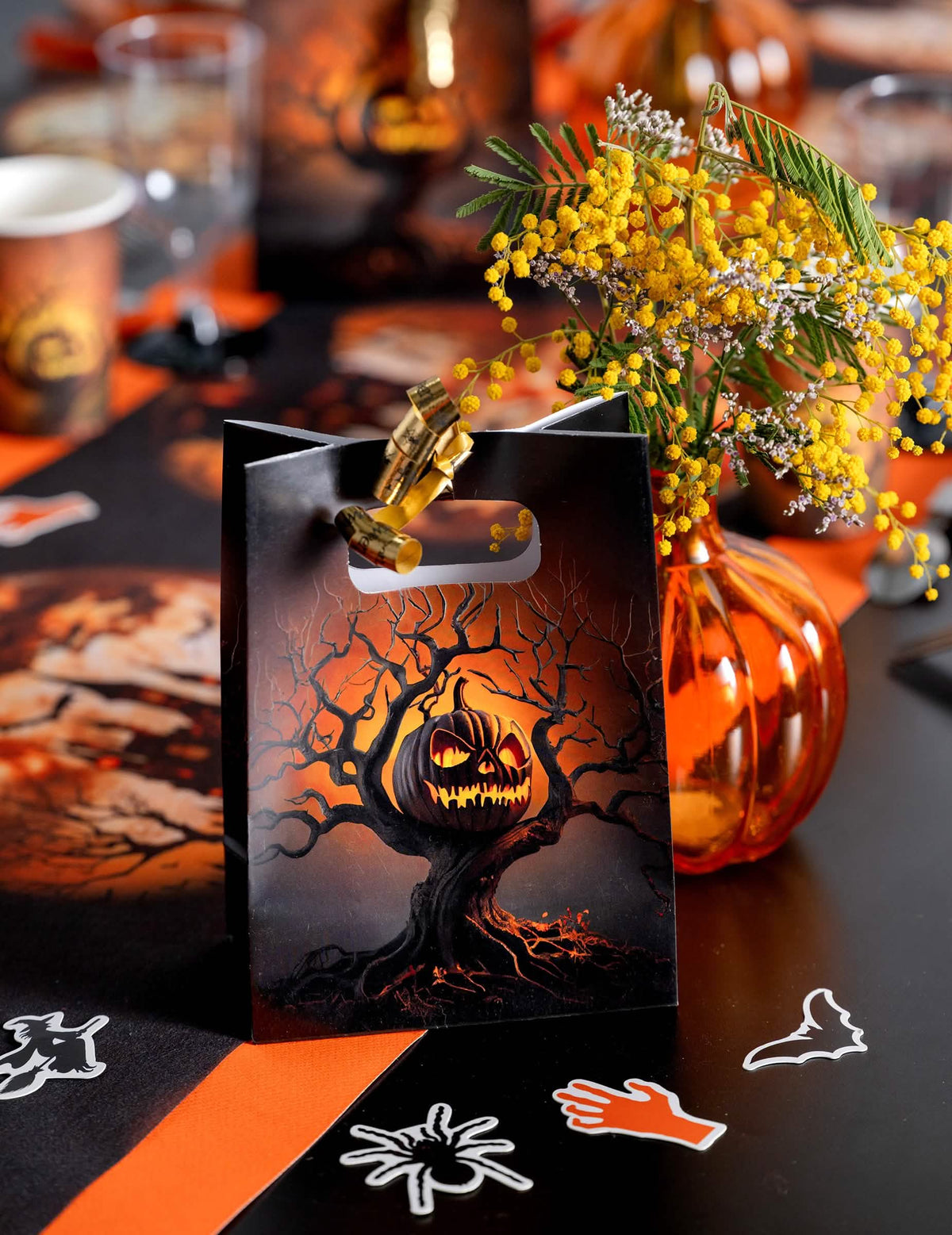 Cinta Halloween dorada 10 mm x 25 m