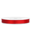 Ruban satin rouge 0.6 cm x 25 m