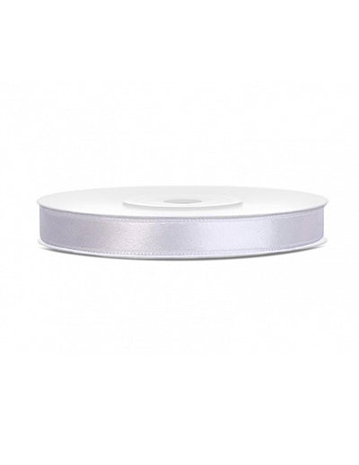 Ruban satin blanc pour décoration blanc