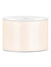 Ruban satin mariage pour décoration blanc cassé