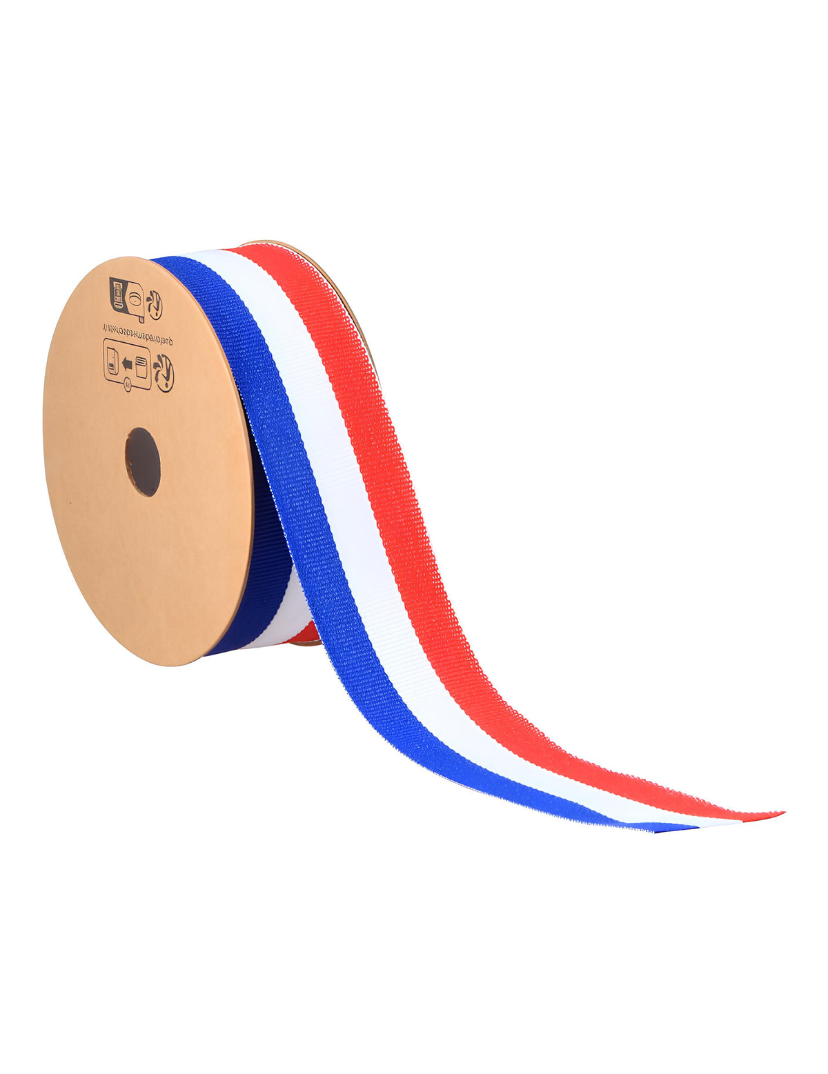 Ruban tricolore France bleu blanc rouge