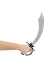 Sabre pirate pour adulte gris et noir en plastique