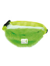 Sac banane à poils pour adulte vert fluo