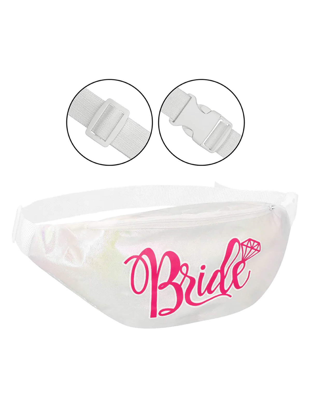 Riñonera Bride blanca adulto