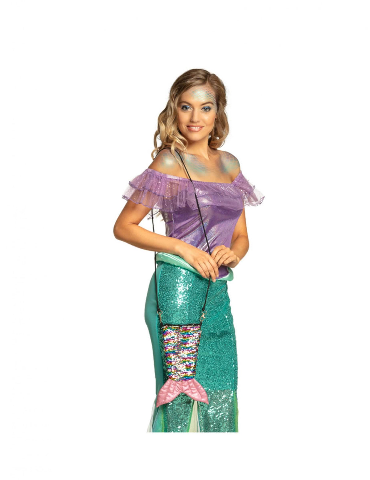 Vista de conjunto del bolso cola de sirenas