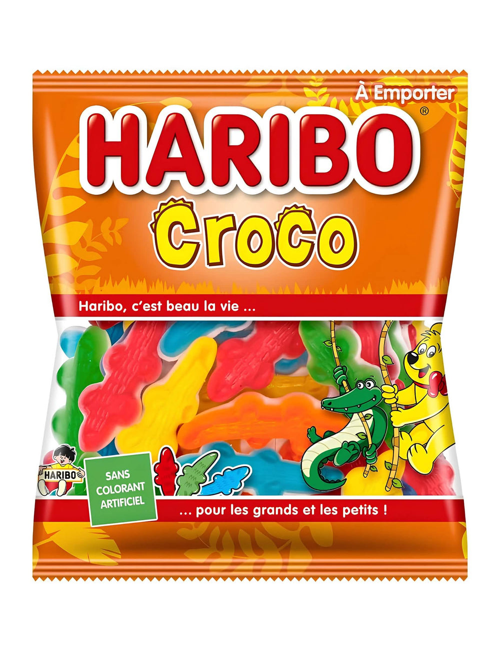 Sachet de bonbons Haribo Croco pour petits et grands multicolores