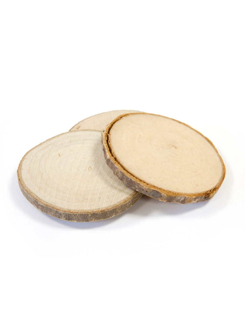 Disques en bois marque-places décoration champêtre pour fête bois naturel avec écorce